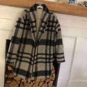 Madewell plaid coat